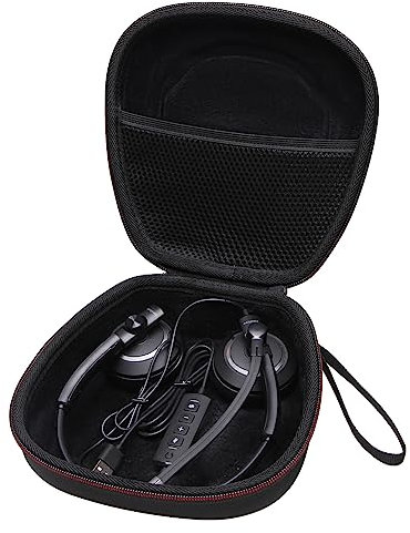 Headset-Kopfhörerhülle, kompatibel mit Logitech H390, H430, H570e, Zone 300, Zone 301 oder JLab Go Work, Jiamqishi, EagLEND Headset, Schwarz (nur Schutzhülle)