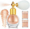 WishesMar Nude Glitzer Spray Pulver für Haare und Körper Haut Gesicht Holografisches Schimmer Glitzer Sparkle Pulver für Party Festival Rave Maskerade mit 2 Ersatz