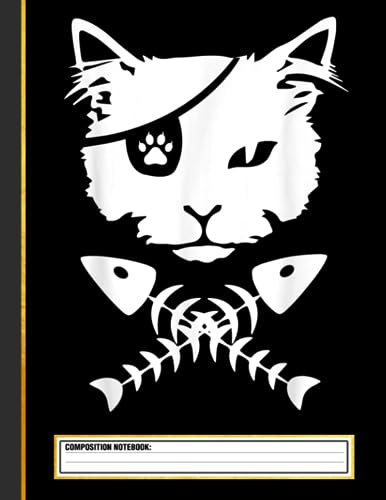 Cute Pirate Cat Composition Notebook