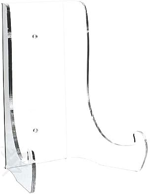 OnFireGuy Heavy Duty Plate Display Stand | 7.5-inch Clear Acrylic Easel for 8” – 11” Diameter Plates Photo Frames Books Plaques Tiles