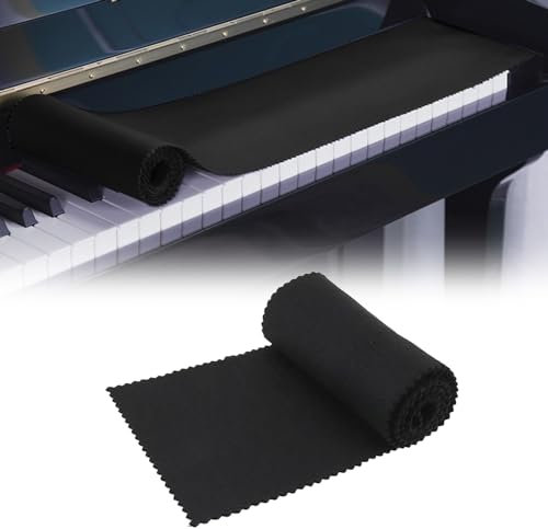 Paño para Cubrir Teclado de Piano, Funda para teclado de piano, Paño Protector para Teclado de Piano, Paño Antipolvo para Teclado, Fácil de Limpiar, 88 teclas