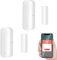 Sensore WiFi Smart per porte e finestre, allarme rilevatore wireless di porte e finestre, Smart Sensore di contatto per porte e finestre per la sicurezza domestica compatibile con Alexa.2PCS