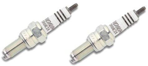 RIDE AND CUSTOM 2 Stück Iridium Zündkerze passend für YAMAHA YFM 700 R RAPTOR 2006-2018