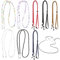 Keadic 8 Stück buntes Brillenband Set, einstellbare rutschfeste Brillenhalter Ketten Sport Brillen String Sonnenbrillen Seil Brillenhalter um den Hals für Männer Frauen