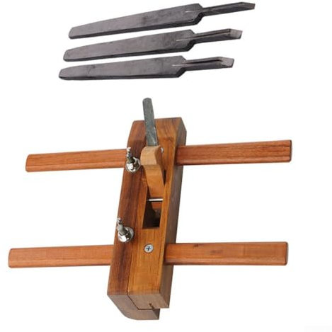 Oniissy Pialla per scanalatura in legno, per falegnameria lucida, strumento per falegnameria, perfetta per progetti di falegnameria, include lame (E)
