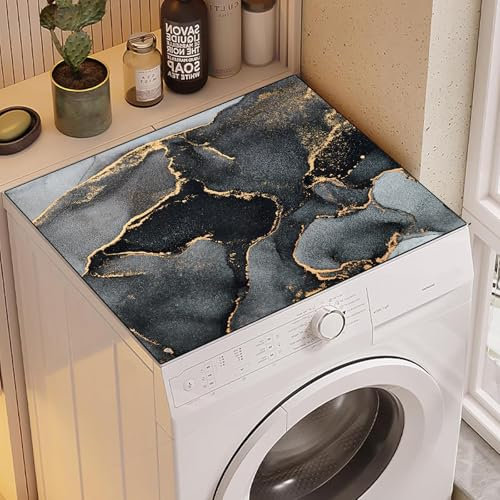 IWTBNOA Housse de machine à laver, 60 x 60 cm, douce et découpable, universelle, antidérapante, pour machine à laver, sèche-linge, salle de bain, cuisine