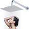 BCENG 20 cm Douche Carré Rotatif 360°Facile Pommeau de Douche Inox ete de Douche Pluie Pommeau de à bras de douche Nettoyer Pomme de Douche Tête de Douche Acier Inoxydable Installée au Mur ou Plafond
