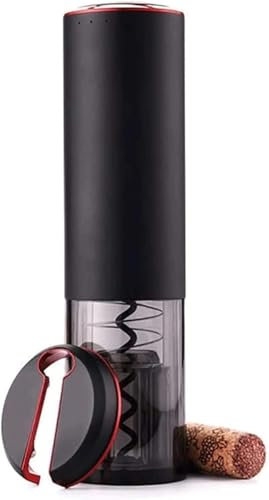 Abridor de vino eléctrico, abridor automático de botellas de vino recargable con cortador de papel de aluminio y cable de carga USB, abridor automático de botellas de vino eléctrico con sacacorchos.