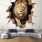 Papel Pintado León Africano Pared 3D Papel Tapiz - Animales 3D Murales Tapiz Fotomural para Sala Cuarto Oficina Salón Tv Fondo Pared Dormitorio Decoración 200x140cm