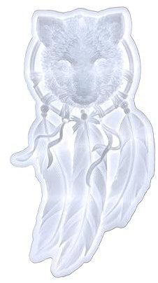 Wdbild Epoxidharz Silikonform, Netzharzform, Füchse, Silikonform, Wohnkultur, Wanddekoration, Gips, Epoxidgussform