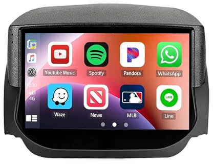 Android 13 Car Radio 9 inch Touch Screen Stereo for Ford Ecosport Eco Sport 2014-2018 with DSP IPS Screen Bluetooth 5.0 WiFi Backup Camera MIC Lien Miroir GPS HD Touchscreen Car Stereo(O2 4+64G)