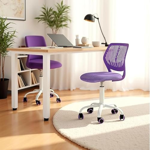 FurnitureR Bodenstuhl Höhenverstellbar Drehbar 360 Grad Niedriger Sessel mit Lehne Stoff SGS Gasfeder PU Rollen