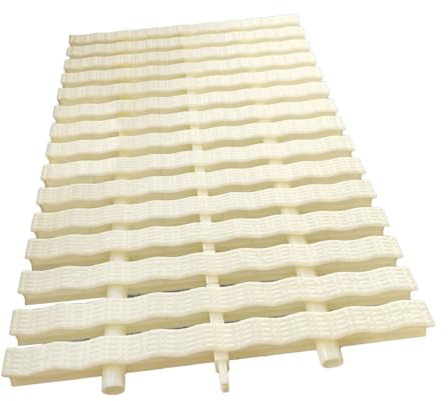 KXCVBNKLJ Couvercle de Grille de Drainage pour Piscine, Grille de débordement Drainage Piscine PPS épissable, Couleur osseuse, Plusieurs largeurs, 2 à 10 pièces(30x 100cm,6pcs)