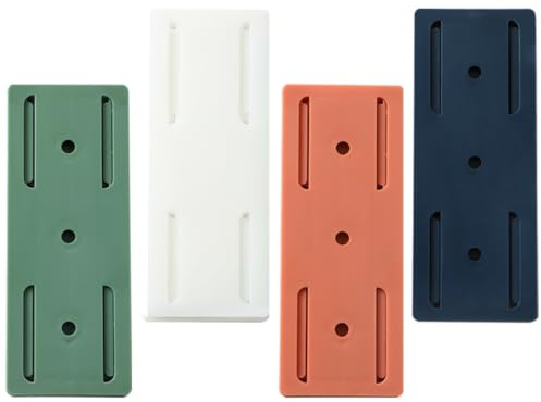 HEANUJJ 4stücke Teiliges Selbstklebendes Wandhalter Steckdosenleisten Stabile Abs Materialien Platzsparender Organizer für Küche Büro und Wohnräume Geeignet für Power Strips und Router