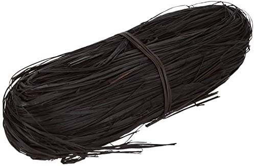 GLOREX Raffia-Bast 50 g, Bast, Schwarz, 15 x 6 x 5 cm, 1 Einheiten