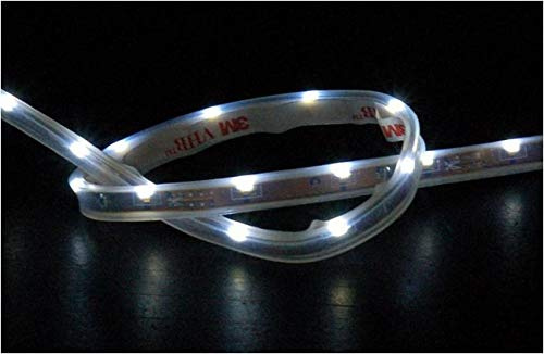 Simoni Racing FPL/5W Set Konfektionierbare Flexibel mit 21 LED Streifen Silikon Abgedeckt Länge 50 Cm, Super White, 2 Stück