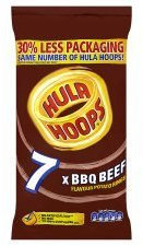 KP Hula Hoops BBQ Beef Snacks 7 X 25G