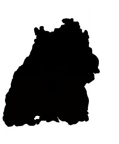 Werbetechnik Sotirios Papoutsis 2X Auto Aufkleber Car Sticker Baden-Württemberg Car Sticker (ca 11 x 10 cm) (Schwarz)