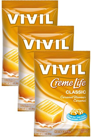 Vivil Creme Life Sugar Free Caramel Bonbons 3 x 60g