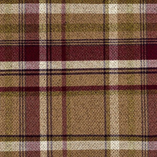McAlister Textiles Heritage | Stoff als Meterware im Tartan-Muster kariert in Maulbeere Violett 140cm Breite | Per Meter | gewebtes Muster Schottenkaro
