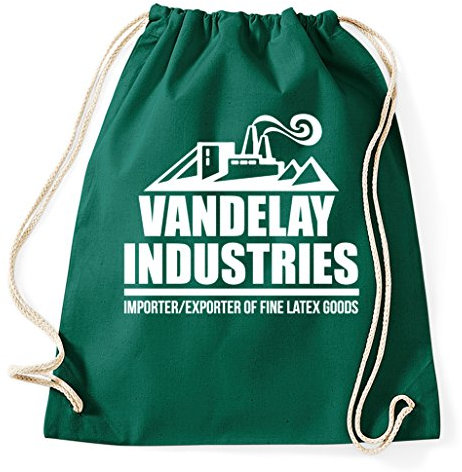 STYLETEX23 Vandelay Industries Seinfeld Logo Turnbeutel Sportbeutel, flaschengrün