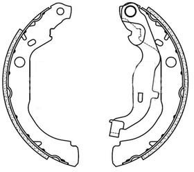 Borg & Beck BBS6507 Rear Brake Shoes To Fit Dacia Duster 10/10-