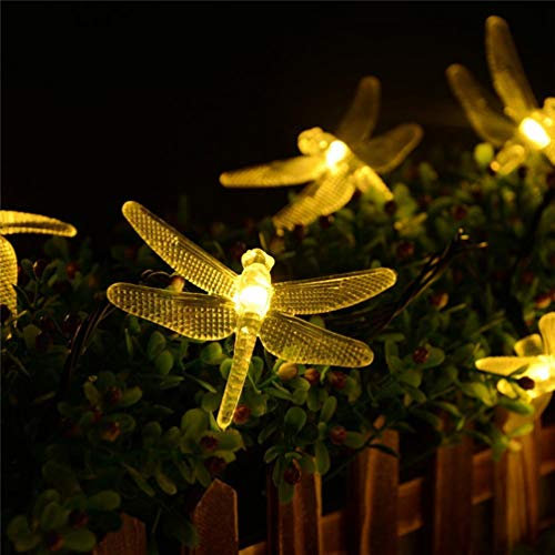 Solar Libelle Lichterketten Kreative LED Hängeleuchte Garten Landschaft Licht Windspiel Licht für Party Hochzeit Geburtstag Halloween Weihnachtsbäume