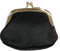 LOLUNA® Mini Porte-Monnaie Femme Cuir véritable Agneau Souple - Fermoir Clic Clac - Couleurs au Choix - Noir