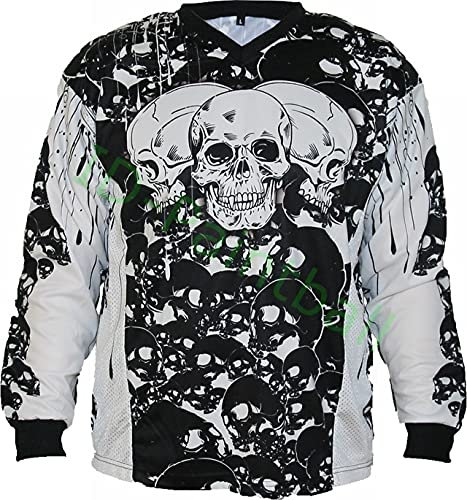IDP Jersey The Skulls Schwarz Paintball Trikot Grösse XXL