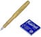 Kaweco AL Sport Fountain Pen (Medium Nib) Gift Set + Pack of 6 Royal Blue Ink Cartridges (Brass)