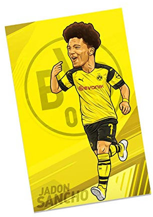 Borussia Dortmund Poster - Jadon Sancho - Comic-Style 61 x 91.5 cm BVB 09