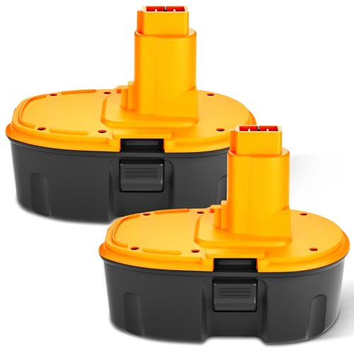 Exemoro 2 Packs DC9096 18V 3.6Ah Ni-MH Batería Repuesto para Dewalt DC9096 DE9039 DE9095 DE9096 DE9503 DW9095 DW9096 DW9098