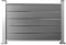 HORI® Design WPC Sichtschutz Anbauelement Halbhoch | Stecksystem | Zaun | Garten | Gartenzaun | Lamellenzaun | Windschutz | Zaunelemente | Aufschrauben Grau