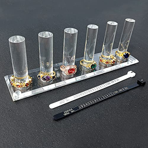 1 PC Hand Ring Holder Jewelry Stand, Ring Storage Holder Jewelry Display Stands Crystal Clear Acrylic Finger Ring Jewelry Ring/Wedding Ring Display Support Holder Decorative for Women Girls Room
