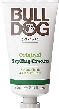 BULLDOG SKINCARE - Original Haarstyling-Creme für Männer | Natürliches Finish und mittlerer Halt | 75 ml