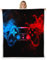 Homewish Spielen-Fleecedecke für Kinder Jungen Spielcontroller Überwurfdecke Teenager Spieler Bettdecke Videospiele Spielpad Fuzzy-Decke Mann Klassische Retro-Wohnzimmerdekoration Rot Blau, 150 x 200
