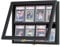 Verani Baseballkarten-Vitrine – 8 abgestufte Sportkartenrahmen – hält Sportkarten mit UV-Schutz, klare Sicht, abschließbarer Wandschrank für Fußball, Basketball, Hockey, Sammelkarte, klein