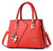 FANDARE Damen-Henkeltaschen Mehrfachtasche Handtasche PU-Leder Umhängetaschen Schultertaschen Wasserdicht Messenger-Tasche für Reisen Einkaufen Arbeiten Rot