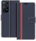 COODIO Schutzhülle aus Leder für Xiaomi Redmi Note 11 Pro 5G, Schutzhülle mit Standfunktion für Xiaomi Redmi Note 11 Pro 5G, Dunkelblau/Rot