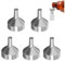 Haowul Mini Embudo De Metal De 5 Piezas, Embudo Pequeño para Llenar Botellas, Embudo Pequeño para Transferir Cosméticos, Aceites Esenciales, Perfume, Líquidos