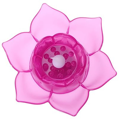 DOITOOL 1 Stk Schwimmende Kerze Flammenloses Kerzenlicht Fengshui Schwebendes Licht Geführtes Teelicht Batterie Teelichter Kerzenlicht Im Chinesischen Stil Einstellen Lotus Violett