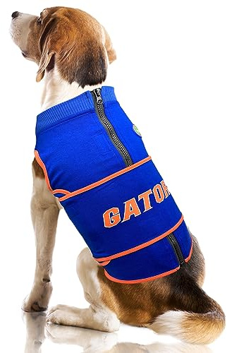 NCAA Florida Gators Dog Anxiety Shirt Calming Soothing Vest, for Dogs & Cats with Anxiety, Fears, Fireworks, Loud Noises, Dark, Lonely Keeps Dogs Calm & Feeling Safe, Relaxing Jacket, Small