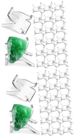 Cabilock 40stücke Teiliges Transparenter Acryl-ständer Für Mineralien Und Kristalle Stabiler Display- Für Kleine Sammlerstücke Für Museen Und Zuhause