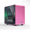 ElectroCookie Raspberry Pi 5 Case, Aluminum Mini Tower Case with Cooling Fan and Color Changing Ambient Light (Pink)