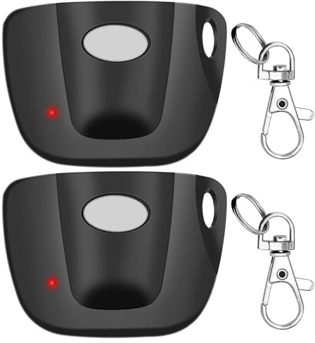 Confezione da 2 interruttori da 300 MHz a 10 dip per telecomando multicodice per apriporta del garage, ricambio per 3089, 3070, 3060, 308911, MCS308911, MCS306010, MCS3070 con portachiavi.