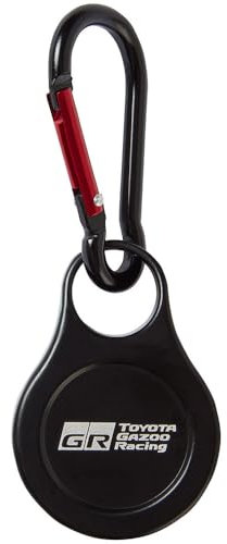 Toyota Gazoo Racing - Offizieller Merchandise-Schlüsselanhänger mit Kompass, Schwarz/Rot, Schwarz , S