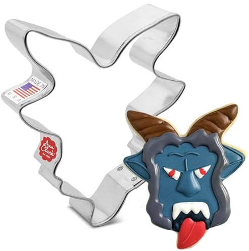 Ann Clark Ausstechform mit Krampuskopf, Weihnachten, 9,1 cm, Ausstechformen von Ann Clark USA