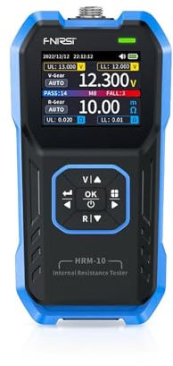 Buyweek Tester for batteria auto 100V 200Ω Tester di resistenza interna della tensione, analizzatore digitale for batteria auto for auto, camion, moto, SUV, tester di carico della batteria for batteri