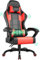 Airfish Bürostuhl Ergonomisch Gaming Stuhl Massage Gaming Sessel mit Kopfstütze Massage-Lendenkissen, Gepolstert Gamer Chair, Drehsessel,150kg Kapazität,Schwarz-rot