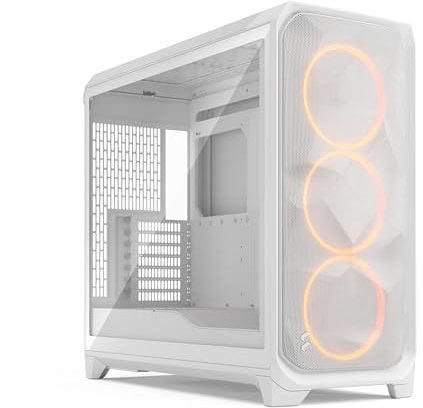 Fractal Design Meshify 3 XL Black Tempered Glass Light Tint - High Airflow PC Gaming Case - Mesh Front Panel - Three Momentum 14 Fans Included - Spacious Interior - GPU up to 512mm